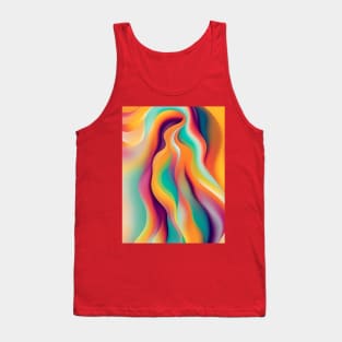 People in Colors - fluid abstract silhouette Tank Top